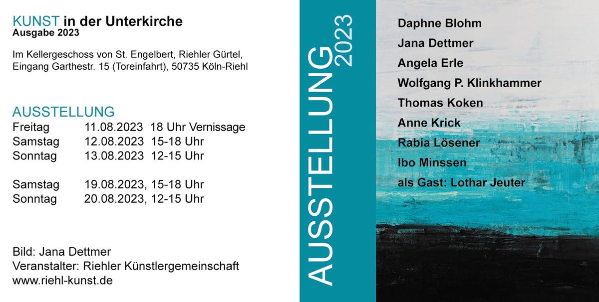 Lothar Jeuter | Kunst in der Unterkirche | Köln-Riehl 2023